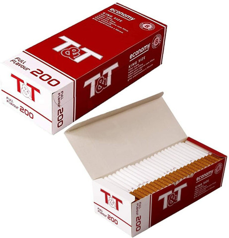 empty cigarette tubes White Leaf King Size Cigarette Tubes 200 Pcs Per 1 Box.Tubes Brown filter  and White tube Smoking Cessations Price in India