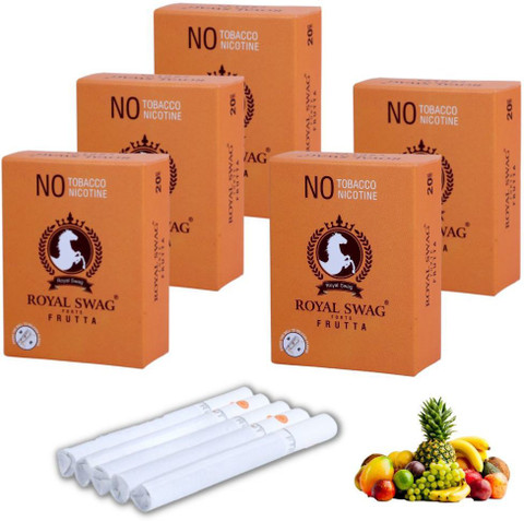 herbal non tobacco cigarettes ROYAL SWAG Herbal Cigarette Fruit/Frutta Flavour NO Nicotine NO Tobacco -  Smoking Cessation Smoking Cessations Price in India - Buy ROYAL SWAG Herbal  Cigarette Fruit/Frutta Flavour NO Nicotine NO Tobacco
