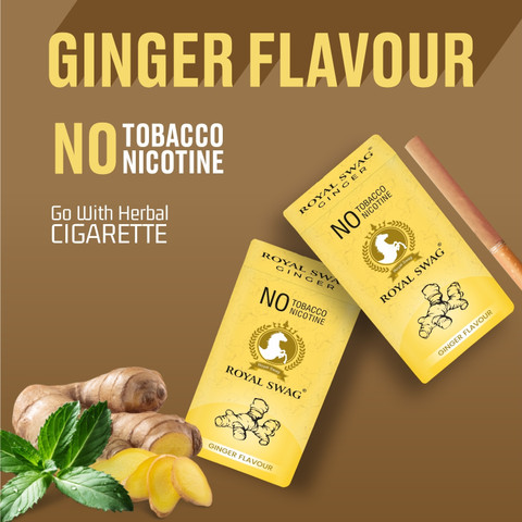 ROYAL SWAG Ayurvedic Herbal Cigarette 60 Sticks (Clove, Frutta, Mint, PAAN,  Ginger Flavor) Smoking Cessations Price in India