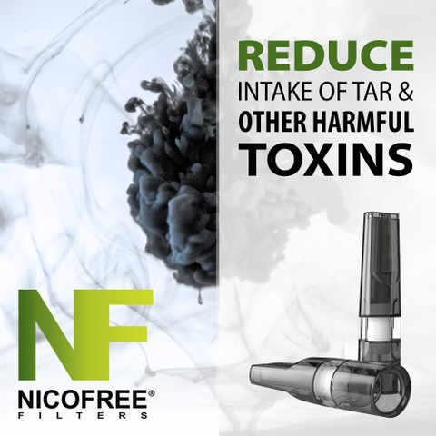 Nicofree Cigarette Safety Filters - Black for Cigarettes/Dokha/Medwakh Pipe  (35 Filters) Smoking Cessations Price in India - Buy Nicofree Cigarette  Safety Filters
