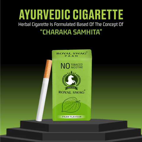 ROYAL SWAG Herbal Cigarettes PAAN Flavoured (30 Sticks) and Anti Addiction  Shot 20 ml Smoking Cessations Price in India