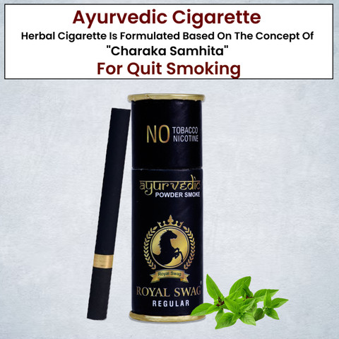 herbal cigarettes to quit smoking ROYAL SWAG Herbal Cigarette Regular, Frutta Flavor 25 Stick Each Anti  Addiction Shot 100ml Smoking Cessations Price in India