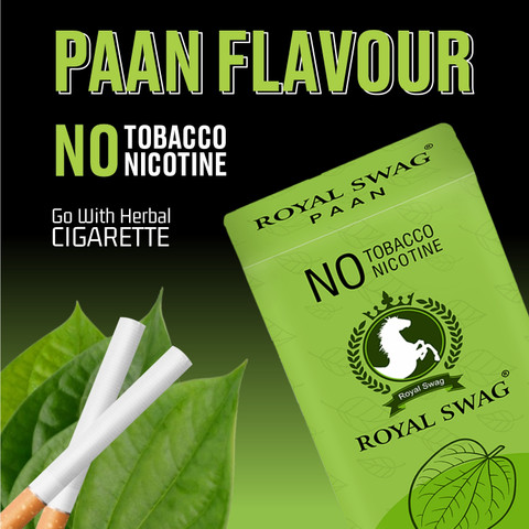 ROYAL SWAG Herbal NaturalCigarettes PAAN Flavoured(20 Sticks) and Anti  Addiction Shot 20 ml Smoking Cessations Price in India