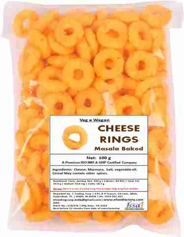 Veg E Wagon Cheese Rings 100g in Pouch Price in India - Buy Veg E Wagon ...