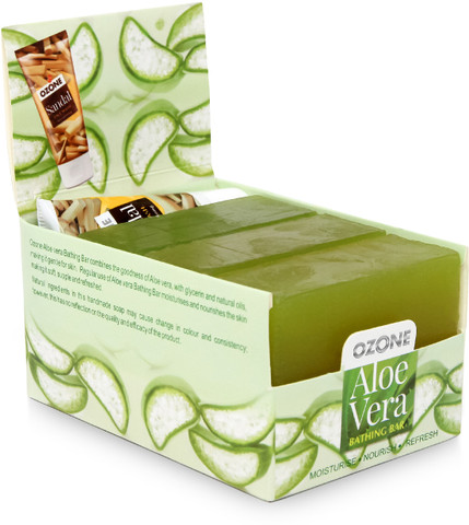 OZONE Aloe Vera Bathing Bar with Sandal Face Wash 15ml | Soap, Men & Women  | 375gm - Price in India, Buy OZONE Aloe Vera Bathing Bar with Sandal Face  Wash 15ml |