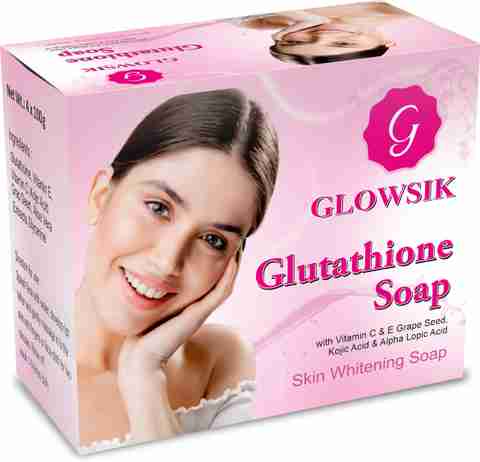 GLOWSIK Glutathione Skin Whitening & Glowing Soap With Vitamin C ,Grape Seed 100 Gm Each - Price in India, Buy GLOWSIK Glutathione Skin Whitening & Glowing Soap With Vitamin C ,Grape Seed GLOWSIK Glutathione Skin Whitening & Glowing Soap With Vitamin C ,Grape Seed 100 Gm Each - Price in India, Buy GLOWSIK Glutathione Skin Whitening & Glowing Soap With Vitamin C ,Grape Seed