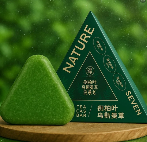 CHINCHA Nature Seven Green Soap Shampoo, Nature Triangle Shampoo