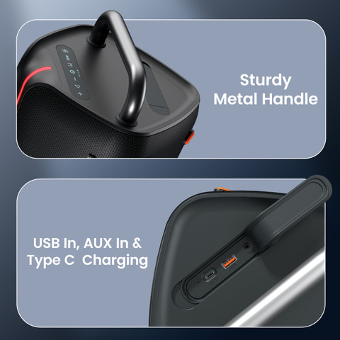 Buy Portronics Nebula X 150W Party Speaker, Wireless Karaoke Mic