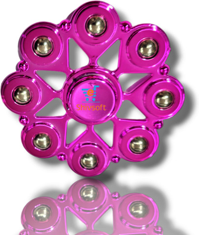 Shivsoft Mettalic 8 Goli Big Size Pink Fidget Puzzle Ball Bearing