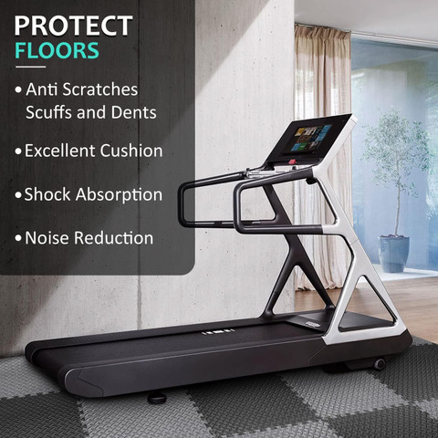 interlocking foam noise cancelling exercise mat
