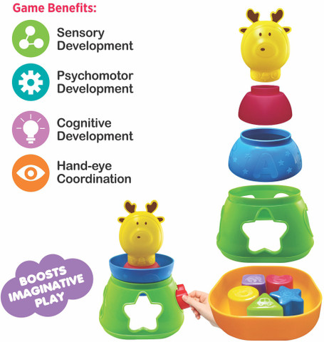 zokato Kiddy's Play World 6 in 1 Toys Play Set for Kids - Kiddy's