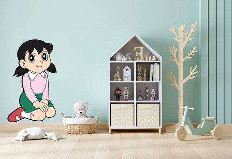 DK RAM 10 inch Shizuka Cartoon Sticker For Kids Room Home Wall