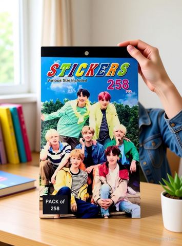 AARSHE FASHION 2 inch BTS Sticker Book | Pack of 258 Premium K-POP