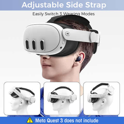 ZITRONIX Adjustable Head Strap for Oculus Quest 3 Replacement