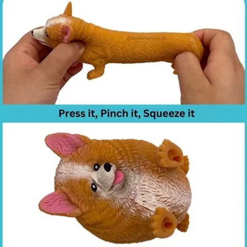 GEEKMONKEY Corgi Decompression Toy-Squishy Doggy |Dog Stress