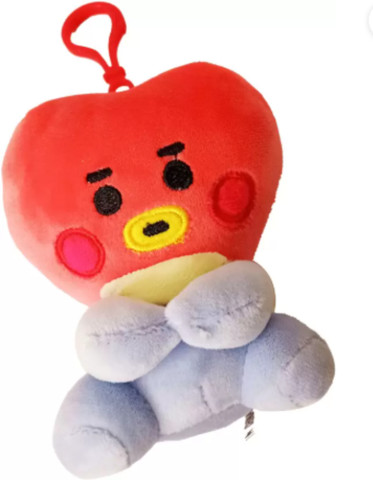 funfob Tata BT21 Plush Toy with Key Hook Tata plushie (Tata