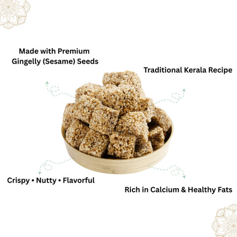 kozhikoden's White Sesame Bites Traditional Kerala Sesame Chikki