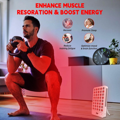 NutriJa Red Light Therapy Panel 40 LEDs 200W-Red Light 660nm +