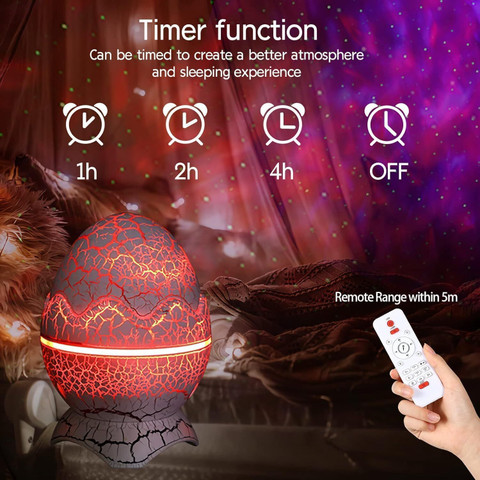 PRIMRT Egg Galaxy Projector with Music Bluetooth Speaker Night