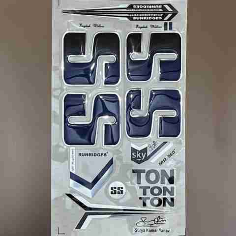 SS Cricket bat sticker 3D Embossed premium quality self adhesive Bat ...