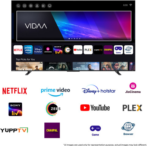 TOSHIBA Z670MP 215 cm (85 inch) QLED Ultra HD (4K) Smart VIDAA TV with ...