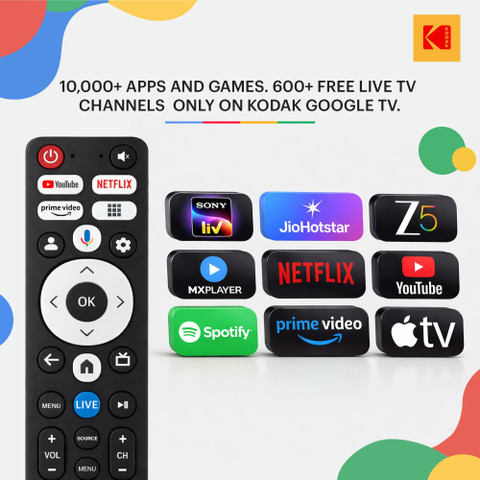 KODAK 80 cm (32 inch) QLED HD Ready Smart Google TV 2026 Edition KODAK 80 cm (32 inch) QLED HD Ready Smart Google TV 2026 Edition