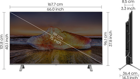 TOSHIBA C350MP 189 cm (75 inch) Ultra HD (4K) LED Smart Google TV