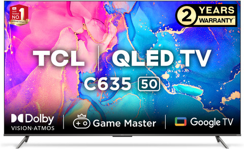 TCL 126 cm (50 inch) QLED Ultra HD (4K) Smart Google TV with Hands