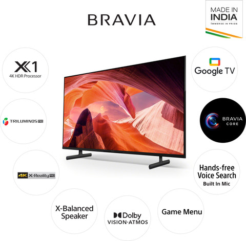 SONY Bravia X80L 125.7 cm (50 inch) Ultra HD (4K) LED Smart Google
