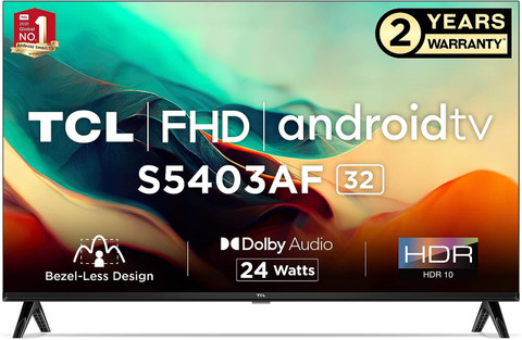 A2C49■TCL 32型 AndroidTV スマートテレビ 32S518K TCL 80 cm (32 inch) Full HD LED Smart Android TV with Google