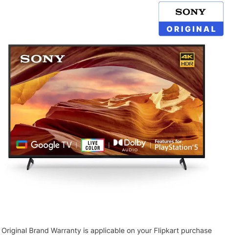 SONY Bravia X75L 138.8 cm (55 inch) Ultra HD (4K) LED Smart Google