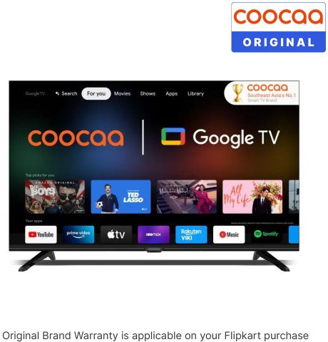 Coocaa Frameless 80 cm (32 inch) HD Ready LED Smart Google TV with