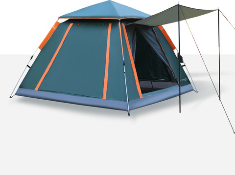 ADRENEX  Portable Camping with T-shape Door Tent - For 6 People