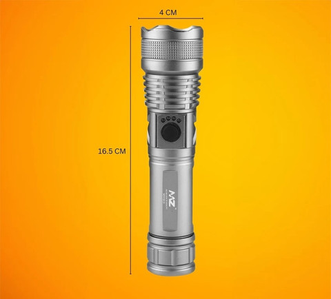 Nilesawar X494 M983 (ZOOMABLE METAL LED TORCH)5 Modes Flashlight