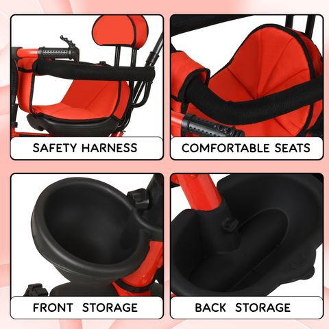Baby Smile Tricycle with Parental Handle |cycle 2 to 5 yeas and