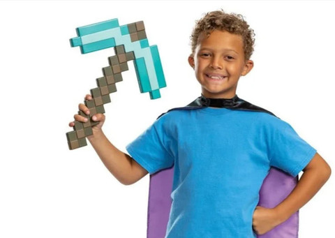 FOZZO-SK New Soft Foam Pixels Minecraft Diamond PICK AXE Maces