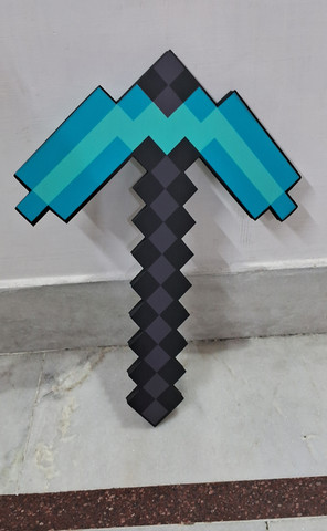 FOZZO-SK New Soft Foam Pixels Minecraft Diamond PICK AXE Maces