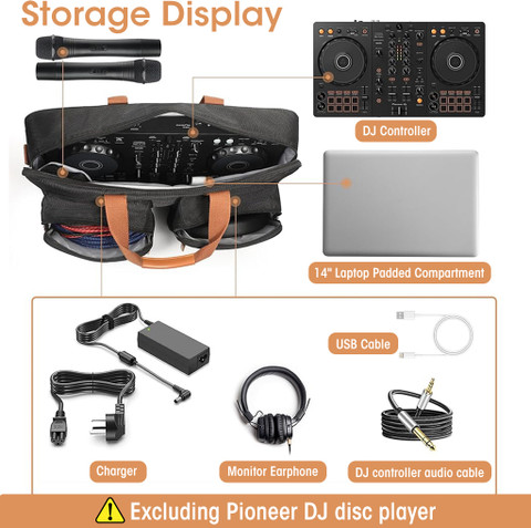 HASTHIP Carry Bag for Pioneer DJ DDJ-FLX4/DDJ-REV1 Travel Carrying
