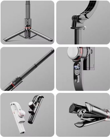 RETRACK L19s Gimbal Stabilizer with Fill Light, Black - Image 6