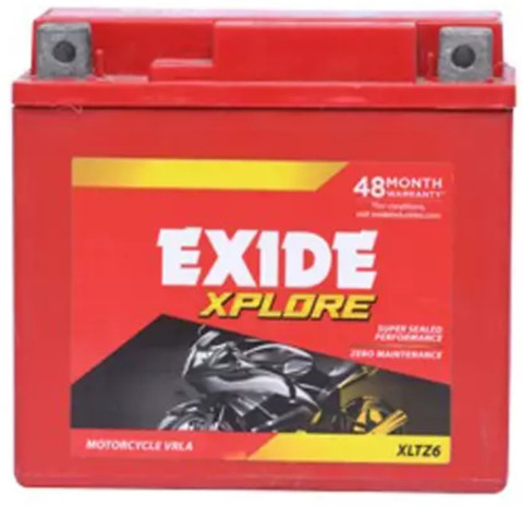 EXIDE XLTZ6 6 Ah Battery for Bike Price in India - Buy EXIDE XLTZ6