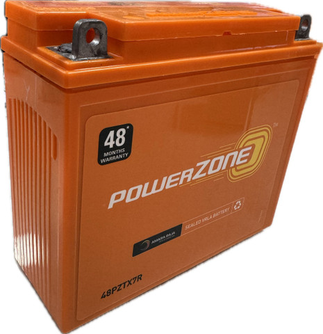 POWERZONE AUC-PZ-48PZTX7R 7 Ah Battery for Bike Price in India