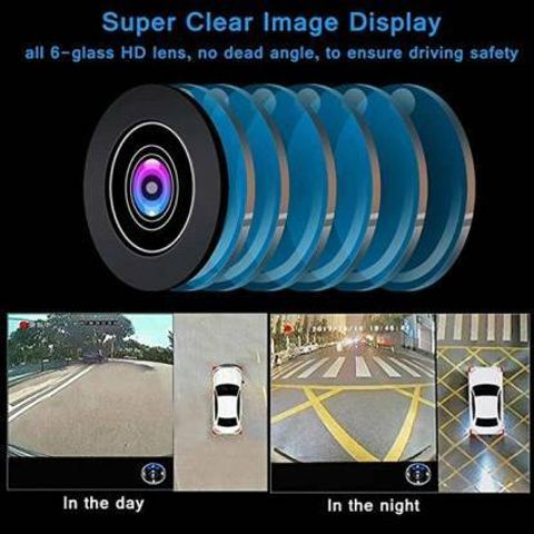Aksmy 360 Degree Car Camera with Advanced Around View Monitoring Bird ...
