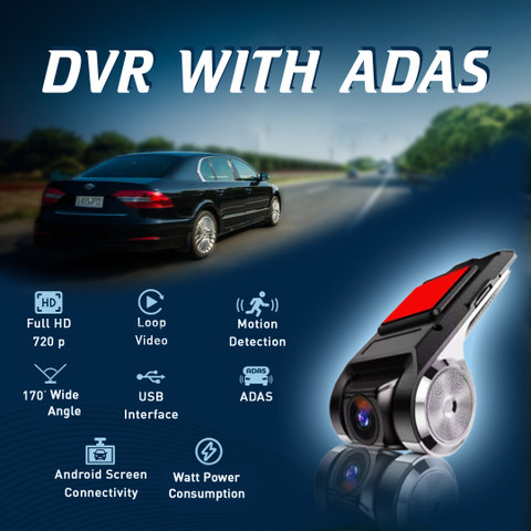 UNO MINDA DVR WITH ADAS Compatible with all Car Android Media Players ...