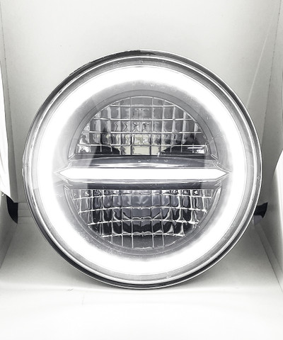 CARZEX Round minus dual ring headligt Bullet Headlight Motorbike