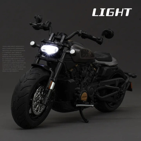 Ignite 1:12 Scale Harley Davidson Diecast Bullet Bike Toys with