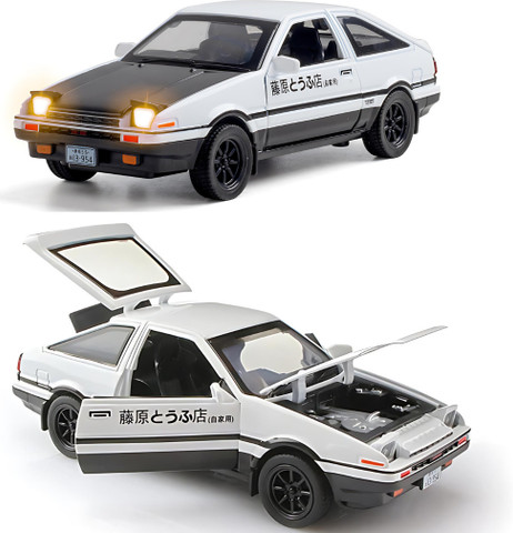 SR Toys 1:32 Scale Toyota AE86 Initial D Model Car-Exclusive Alloy