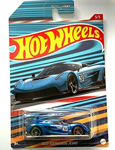 Mattel hotwheels Koenigsegg Jesko (blue) pack of 1 - Koenigsegg