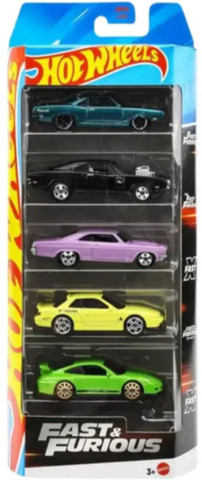 StellerBloom Hot Wheels Fast & Furious Pack of 5 - Hot Wheels Fast
