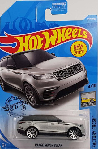Hot Wheels Range Rover H3030 シルバー Mattel hotwheels Range rover velar (silver) pack of 1 - Range