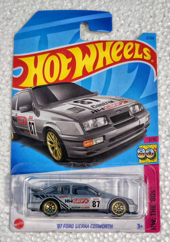 HOT WHEELS 87 FORD SIERRA COSWORTH,DIE-CAST VEHICLE - 87 FORD